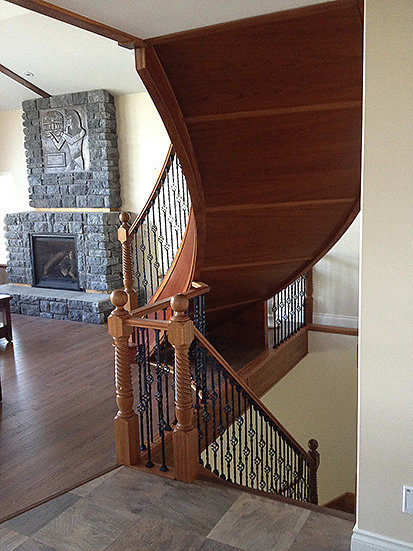 curved stair process