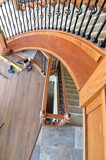 curved stair process