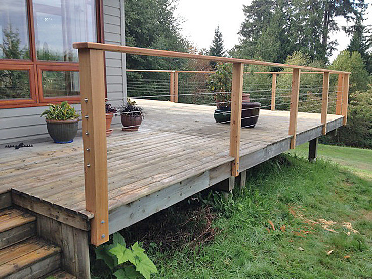 deck and railing