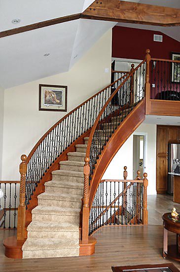 curved stair process