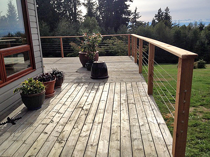 deck and railing