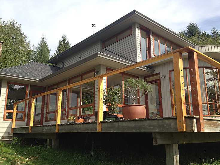 deck and railing