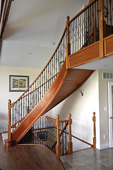 curved stair process