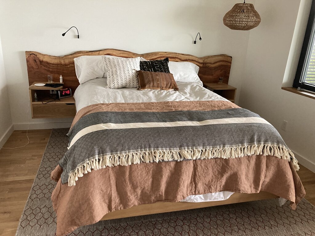 Live Edge Headboard and Drawers